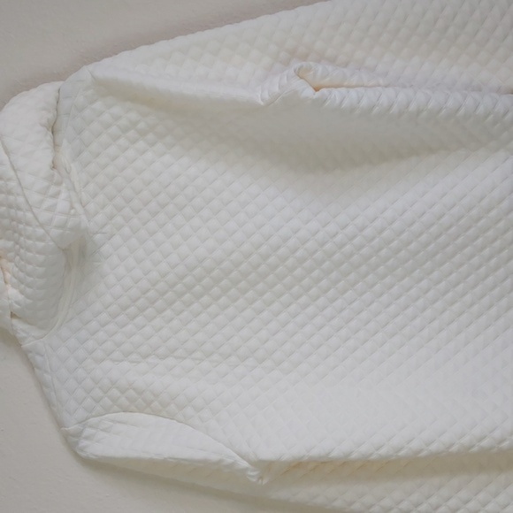 NEW J Crew Women's Quilted Hoodie Pullover Sweater Cream Size Large - Picture 6 of 13